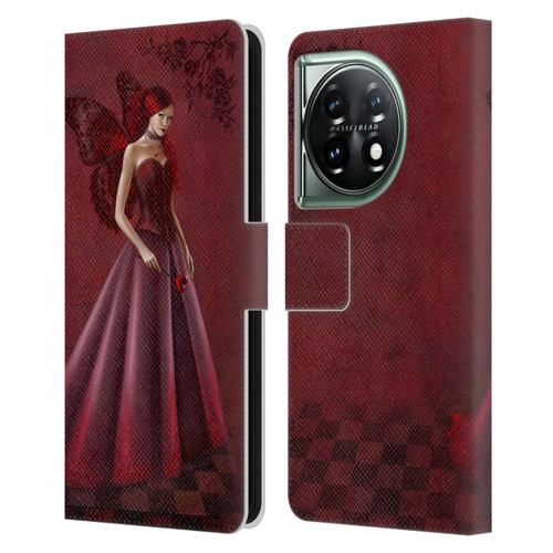 Rachel Anderson Fairies Queen Of Hearts Leather Book Wallet Case Cover For OnePlus 11 5G