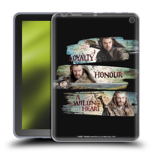 The Hobbit An Unexpected Journey Key Art Loyalty And Honour Soft Gel Case for Amazon Fire HD 8/Fire HD 8 Plus 2020