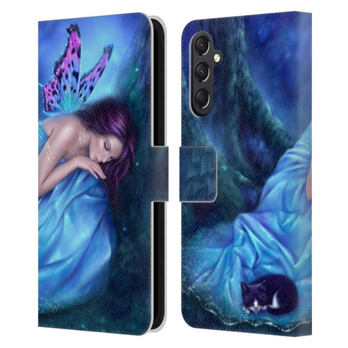 Rachel Anderson Fairies Serenity Leather Book Wallet Case Cover For Samsung Galaxy A24 4G / M34 5G