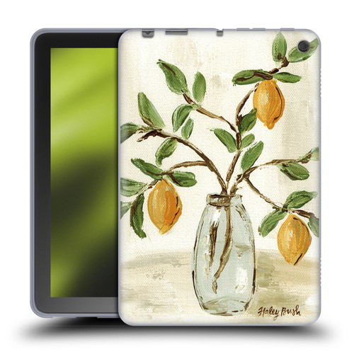 Haley Bush Floral Painting Lemon Branch Vase Soft Gel Case for Amazon Fire HD 8/Fire HD 8 Plus 2020