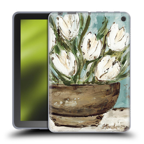 Haley Bush Floral Painting Tulip Bowl Soft Gel Case for Amazon Fire HD 8/Fire HD 8 Plus 2020