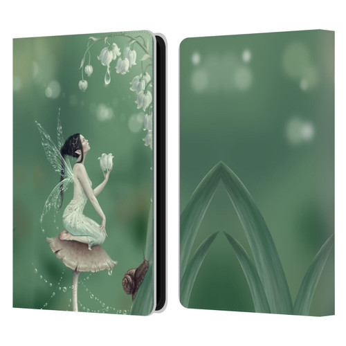 Rachel Anderson Pixies Lily Of The Valley Leather Book Wallet Case Cover For Amazon Kindle Paperwhite 5 (2021)