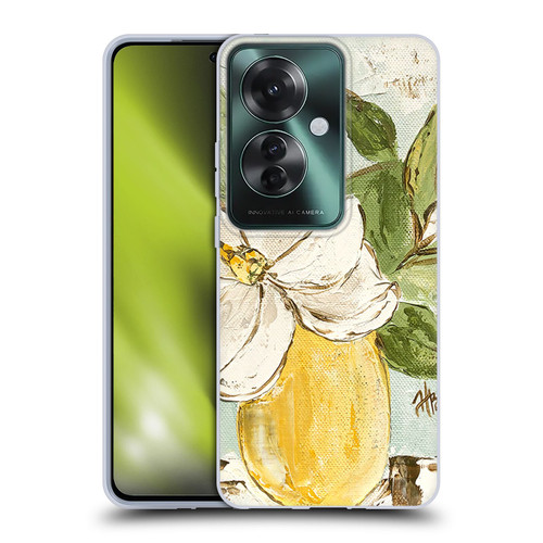 Haley Bush Floral Painting Magnolia Yellow Vase Soft Gel Case for OPPO Reno11 F 5G / F25 Pro 5G