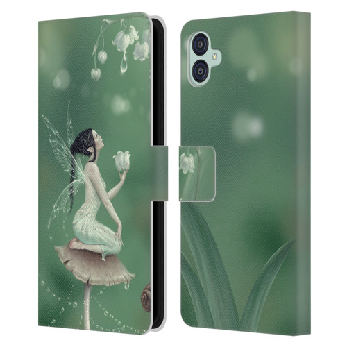 Rachel Anderson Pixies Lily Of The Valley Leather Book Wallet Case Cover For Samsung Galaxy M04 5G / A04e