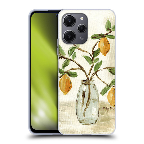 Haley Bush Floral Painting Lemon Branch Vase Soft Gel Case for Xiaomi Redmi 12