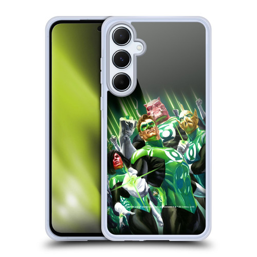 Green Lantern DC Comics Comic Book Covers Group Soft Gel Case for Samsung Galaxy A55 5G