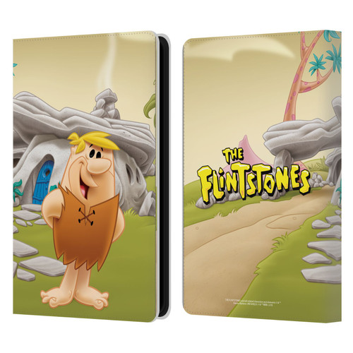 The Flintstones Characters Barney Rubble Leather Book Wallet Case Cover For Amazon Kindle Paperwhite 5 (2021)