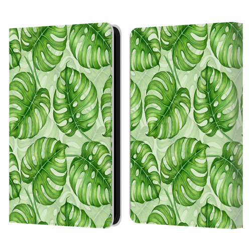 Katerina Kirilova Fruits & Foliage Patterns Monstera Leather Book Wallet Case Cover For Amazon Kindle 11th Gen 6in 2022