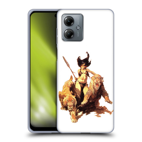 Frank Frazetta Fantasy The Huntress Soft Gel Case for Motorola Moto G14