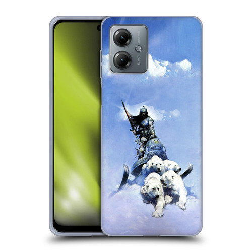 Frank Frazetta Fantasy Silver Warrior Soft Gel Case for Motorola Moto G14