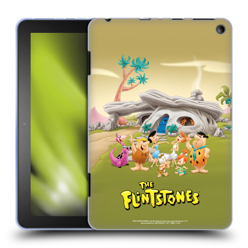 The Flintstones Characters Stone House Soft Gel Case for Amazon Fire HD 8/Fire HD 8 Plus 2020