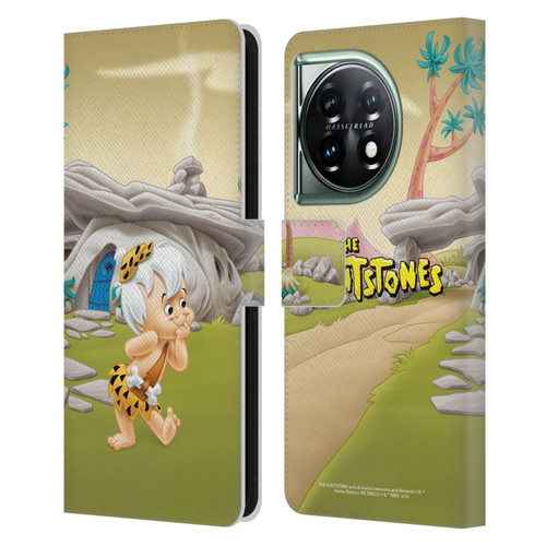 The Flintstones Characters Bambam Rubble Leather Book Wallet Case Cover For OnePlus 11 5G
