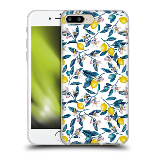 Katerina Kirilova Art Lemons And Blooms Soft Gel Case for Apple iPhone 7 Plus / iPhone 8 Plus