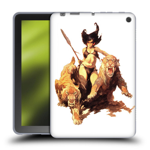 Frank Frazetta Fantasy The Huntress Soft Gel Case for Amazon Fire HD 8/Fire HD 8 Plus 2020