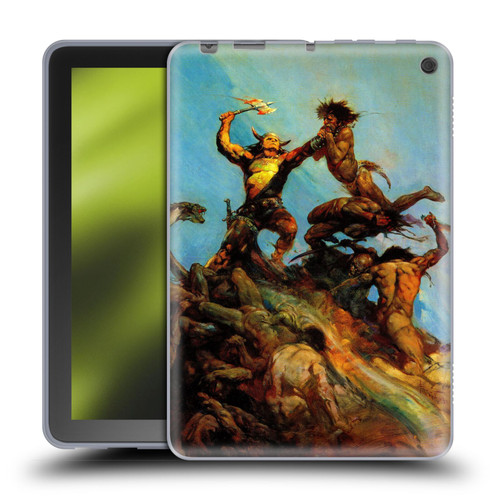 Frank Frazetta Fantasy Indomitable Soft Gel Case for Amazon Fire HD 8/Fire HD 8 Plus 2020