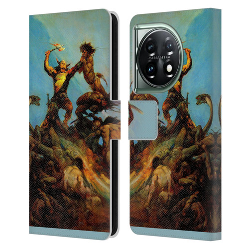 Frank Frazetta Fantasy Indomitable Leather Book Wallet Case Cover For OnePlus 11 5G