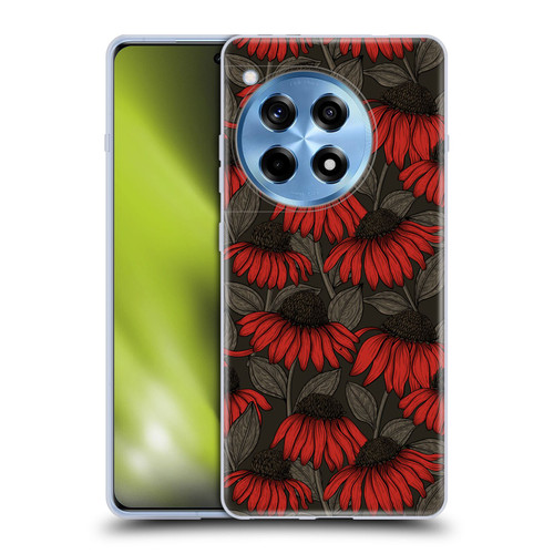 Katerina Kirilova Art Red Coneflowers Soft Gel Case for OnePlus 12R