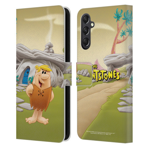 The Flintstones Characters Barney Rubble Leather Book Wallet Case Cover For Samsung Galaxy A24 4G / M34 5G