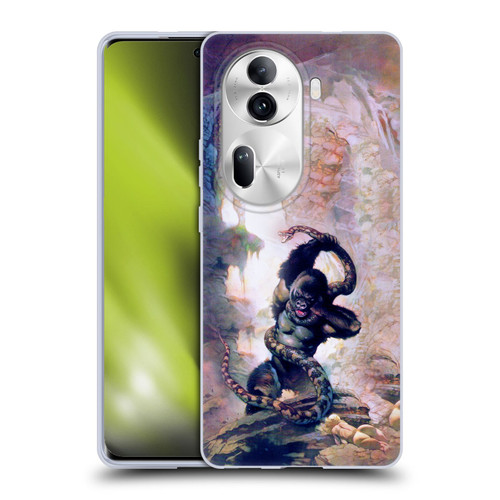 Frank Frazetta Fantasy Gorilla With Snake Soft Gel Case for OPPO Reno11 Pro