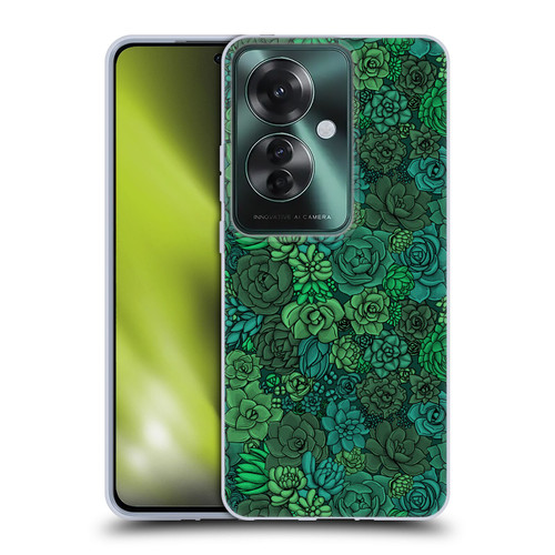 Katerina Kirilova Art Succulent Garden Soft Gel Case for OPPO Reno11 F 5G / F25 Pro 5G