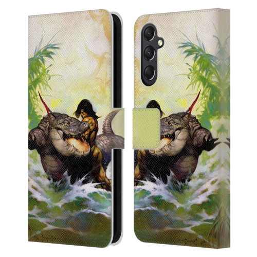 Frank Frazetta Fantasy Monster Out Of Time Leather Book Wallet Case Cover For Samsung Galaxy A24 4G / M34 5G