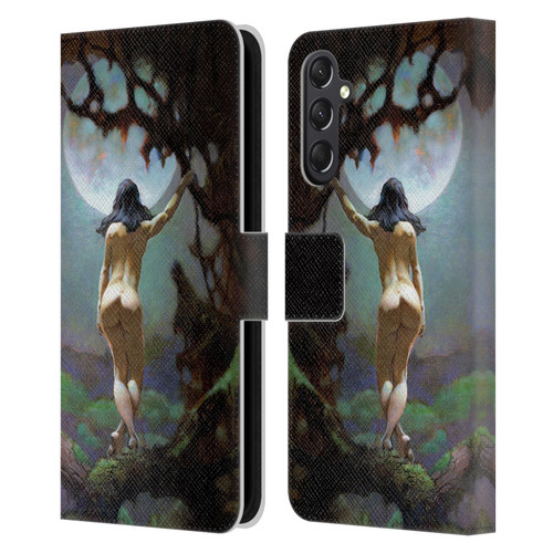 Frank Frazetta Fantasy Moons Rapture Leather Book Wallet Case Cover For Samsung Galaxy A24 4G / M34 5G