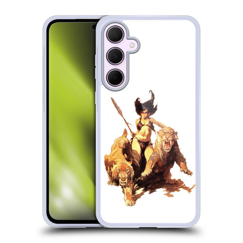 Frank Frazetta Fantasy The Huntress Soft Gel Case for Samsung Galaxy A35 5G