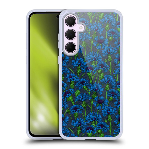 Katerina Kirilova Art Blue Cornflowers Soft Gel Case for Samsung Galaxy A35 5G