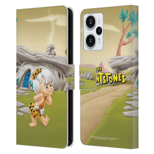 The Flintstones Characters Bambam Rubble Leather Book Wallet Case Cover For Xiaomi Redmi Note 12T