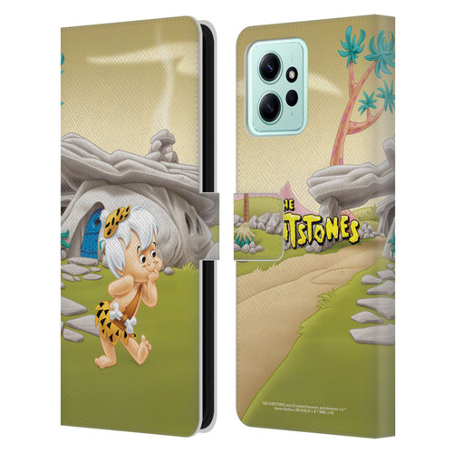 The Flintstones Characters Bambam Rubble Leather Book Wallet Case Cover For Xiaomi Redmi 12