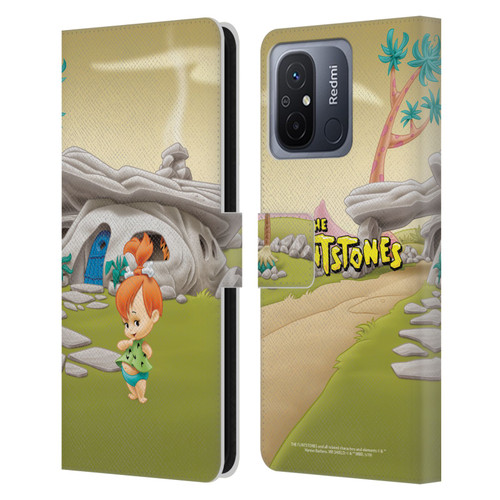 The Flintstones Characters Pebbles Flintstones Leather Book Wallet Case Cover For Xiaomi Redmi 12C
