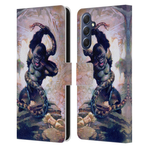 Frank Frazetta Fantasy Gorilla With Snake Leather Book Wallet Case Cover For Samsung Galaxy M54 5G