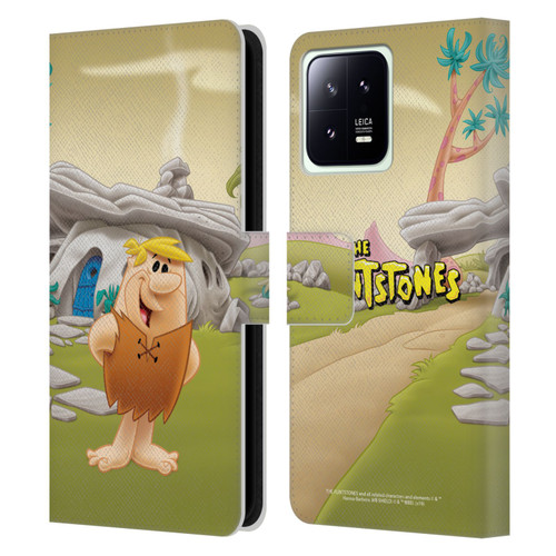 The Flintstones Characters Barney Rubble Leather Book Wallet Case Cover For Xiaomi 13 5G