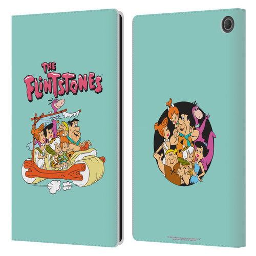 The Flintstones Graphics Family Leather Book Wallet Case Cover For Amazon Fire Max 11 2023