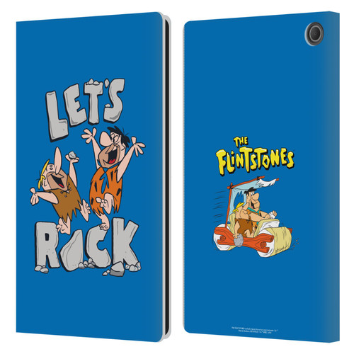 The Flintstones Graphics Fred And Barney Leather Book Wallet Case Cover For Amazon Fire Max 11 2023