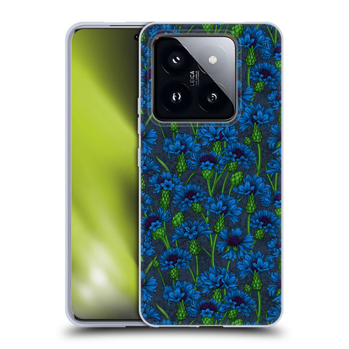 Katerina Kirilova Art Blue Cornflowers Soft Gel Case for Xiaomi 14 Pro