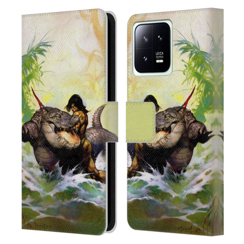 Frank Frazetta Fantasy Monster Out Of Time Leather Book Wallet Case Cover For Xiaomi 13 5G