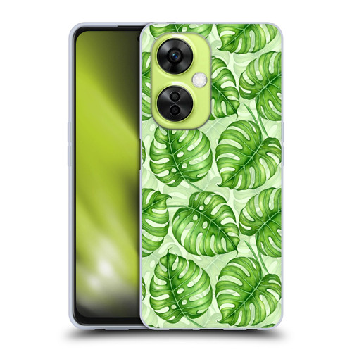 Katerina Kirilova Fruits & Foliage Patterns Monstera Soft Gel Case for OnePlus Nord CE 3 Lite 5G