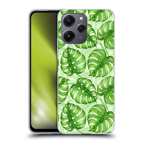 Katerina Kirilova Fruits & Foliage Patterns Monstera Soft Gel Case for Xiaomi Redmi 12