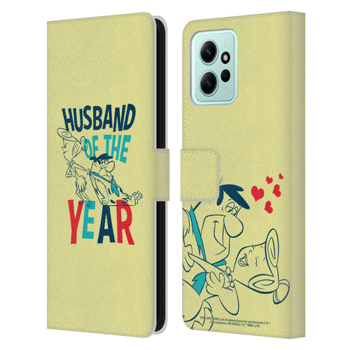 The Flintstones Graphics Husband Of The Year Leather Book Wallet Case Cover For Xiaomi Redmi 12