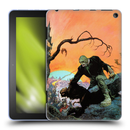 Frank Frazetta Medieval Fantasy Zombie Soft Gel Case for Amazon Fire HD 8/Fire HD 8 Plus 2020