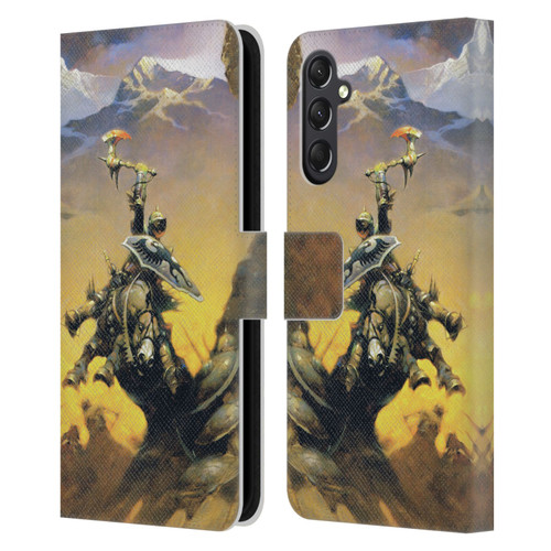 Frank Frazetta Medieval Fantasy Eternal Champion Leather Book Wallet Case Cover For Samsung Galaxy A24 4G / M34 5G