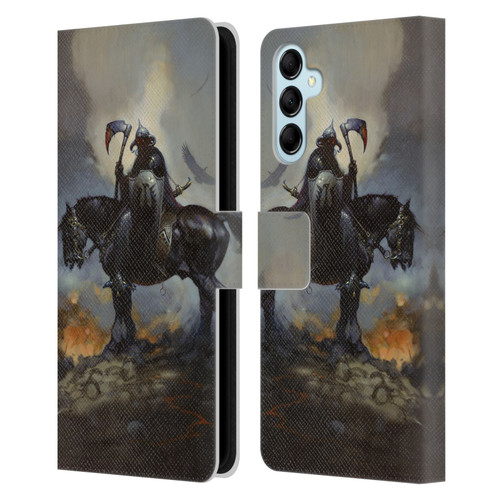 Frank Frazetta Medieval Fantasy Death Dealer Leather Book Wallet Case Cover For Samsung Galaxy M14 5G