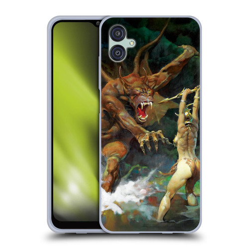 Frank Frazetta Medieval Fantasy Girl and the Beast Soft Gel Case for Samsung Galaxy M04 5G / A04e