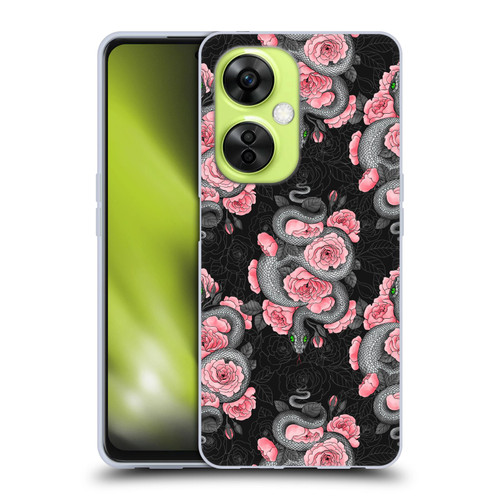 Katerina Kirilova Graphics Snakes And Roses Soft Gel Case for OnePlus Nord CE 3 Lite 5G