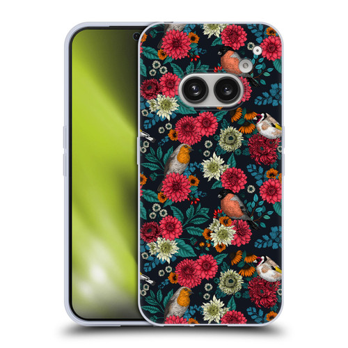 Katerina Kirilova Graphics Garden Birds Soft Gel Case for Nothing Phone (2a)