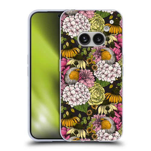 Katerina Kirilova Graphics Robins In The Garden Soft Gel Case for Nothing Phone (2a)