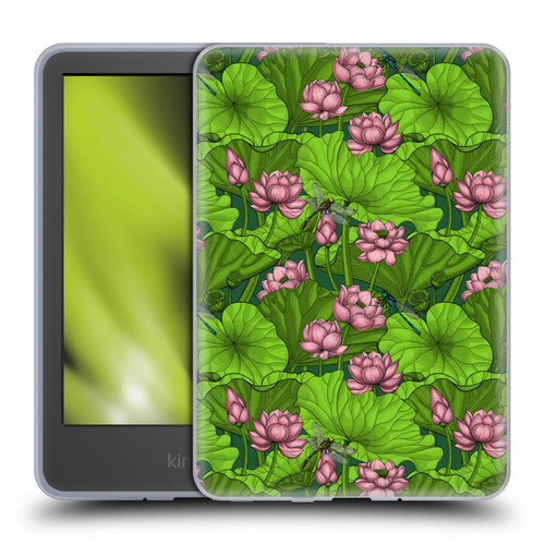 Katerina Kirilova Graphics Lotus Garden Soft Gel Case for Amazon Kindle 11th Gen 6in 2022