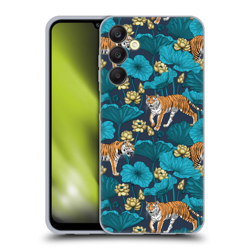 Katerina Kirilova Graphics Tigers In Lotus Pond Soft Gel Case for Samsung Galaxy A25 5G