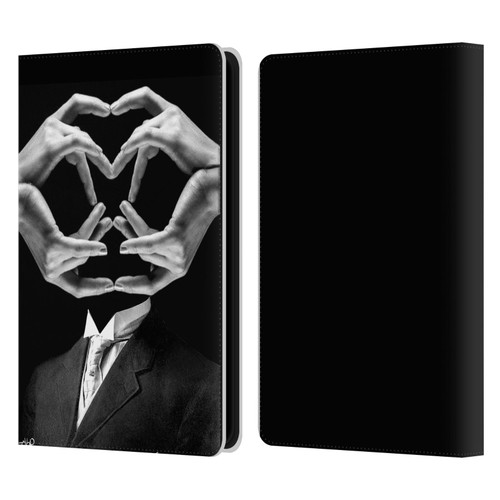 LouiJoverArt Black And White Mr Handy Man Leather Book Wallet Case Cover For Amazon Kindle Paperwhite 5 (2021)